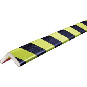 SHG Knuffi®-hoekbescherming, type H, 1 rol à 50 m, zwart/fluorescerend