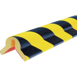 Knuffi stootrand type Y hoekprofiel Geel, zwart
