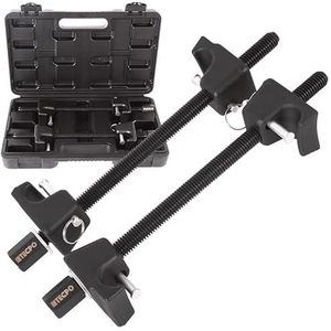 TECPO 300135 Veerspanner-set, universele tuning veerpoot spannen, verlagingsset voor vooras en achteras