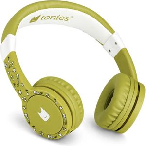 tonies - Verwisselaar – verstelbaar en opvouwbaar kinderhoofdtelefoon met volumeregeling, over-ear hoofdtelefoon met kabel en gevoerde schouderbanden, groen