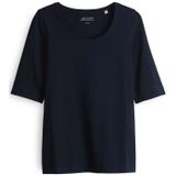 T-shirt - Effen - Jersey - Ronde Hals - Halve Mouw - Slanke Pasvorm