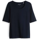 T-shirt - Effen - Jersey - Ronde Hals - Halve Mouw - Slanke Pasvorm