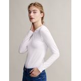 Opus - Smilla - Longsleeve - Zwart - Katoen-Elastaan - Kwaliteitslim Fit