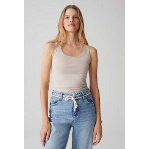 Tanktop - Katoen en Elastaan - Zwart