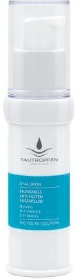 Hyaluron Oogvloeistof, 15 ml, verkwikkend serum voor intensieve vochtigheid, gladmaking en verzorging, anti-aging ooggel, tegen vermoeide ogen, veganistisch en geschikt voor de gevoelige huid,