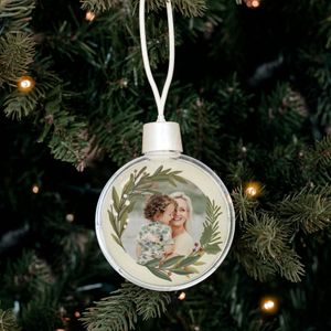 Transparante kerstbal bedrukken (6 stuks)