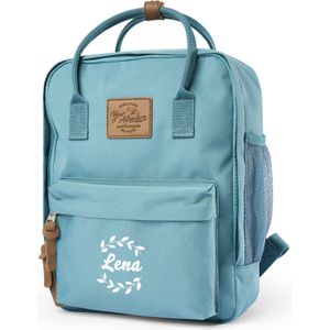 Kinderrugzak met naam bedrukken - Blauw