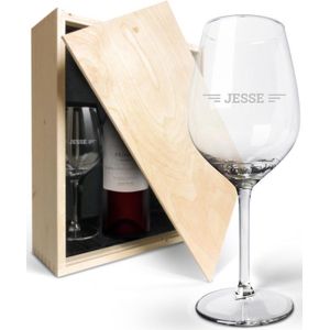 Wijnpakket met glas - Salentein Primus Malbec (Gegraveerde glazen)
