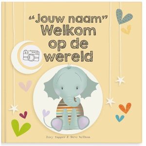 Boek met naam en foto - Welkom op de wereld - Hardcover