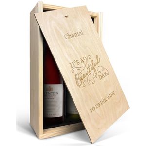 Wijnpakket in gegraveerde kist - Salentein - Pinot Noir en Chardonnay
