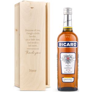 Ricard Pastis - in gegraveerde kist