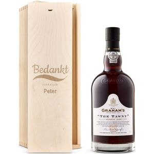 Port in gegraveerde kist - Graham's The Tawny Reserve