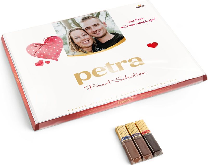 Merci Finest Selection chocolade mix met gepersonaliseerde kaart - 675 gram