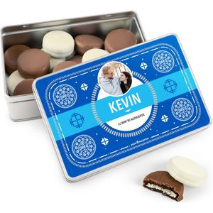 Oreo koekblik met naam