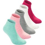BRUBAKER 10 paar bedkousen fleece sokken knuffelsokken maat 36-42