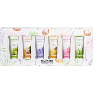 Handcrème Set - Appel Kokosmelk Lavendel Honing Kersenbloesem Aloë Vera - 6 x 30 ml