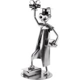 BRUBAKER Schroef Man Afstuderen Bachelor Master - Handgemaakte IJzer Cijfer Metal Man Examen - Metal Figure Gift Idee voor Studenten