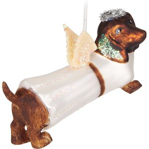 BRUBAKER Zwemring Eenhoorn - Handgeschilderde Glazen Kerstbal - Handgeblazen Kerstversiering - Grappige Kersthanger - Kerstboom Decoratie - 11 cm