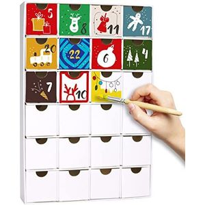 Adventkalender - Karton - Herbruikbaar - Diverse Motieven