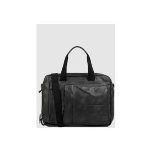 camel active Schoudertas Laptoptas met laptopvak Laos Business Bag Black Zwart