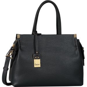 Gabor Bags Gela schoudertas voor dames met ritssluiting, middelgroot, Zwart (schwarz)