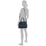 Gabor bags Gela Shopper schoudertas voor dames, ritssluiting, middelgroot, Donkerblauw, 35x13,5x24
