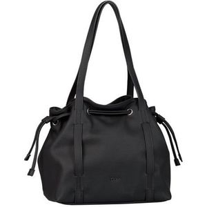 Gabor bags Malu Shopper Schoudertas voor dames, met ritssluiting, middelgroot, zwart, 34x18,5x29