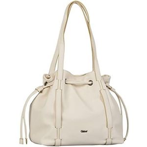 Gabor bags Malu Shopper Schoudertas voor dames, met ritssluiting, middelgroot, off-white, 34 x 18,5 x 29 (LxBxH)