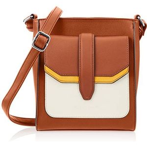 TOM TAILOR Dames Amely Cross Bag M, Mixed Cognac