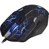 WASDkeys - M200 - Zwarte RGB Bedrade Laser Gamingmuis