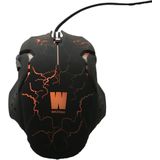 WASDkeys - M200 - Zwarte RGB Bedrade Laser Gamingmuis