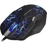 WASDkeys - M200 - Zwarte RGB Bedrade Laser Gamingmuis