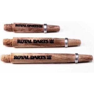 Royal Darts - Green Line Dart Shafts - Walnoot - Medium