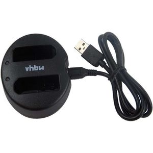 Camera Acculader - Compatibel met Canon LP-E10 - Duo Acculader - Micro USB