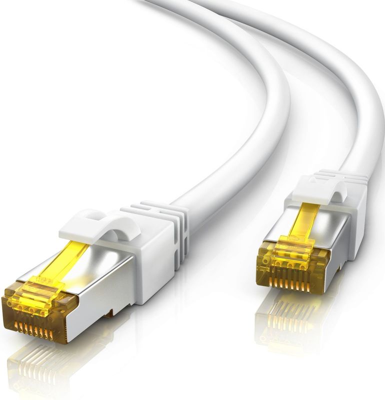 Primewire - LAN-Kabel CAT.7, RJ-45 (Ethernet), Gigabit Ethernet s/ftp Netzwerkkabel, 10000 Mbit/s, Patchkabel - 20m