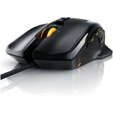 Titanwolf Gaming-Maus (kabelgebunden, 1000 dpi, USB Gaming Laser Mouse mit 10800dpi, RGB LEDs, Gewichts-Justierung)