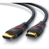 CSL HDMI-Kabel, 2.0b, HDMI Typ A (1500 cm), 4K Ultra HD, UHD, Full HD, 3D, ARC, High Speed mit Ethernet - 15m