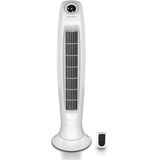 Brandson Turmventilator, Säulenventilator inkl. Fernbedienung, osziellierend, leise, Ventilator mit Timer & 3 Geschwindigkeiten, Weiß
