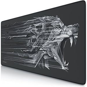 CSL - XXL Mouse Mat Gaming 900x400 mm - XXL Mouse Mat Large with Motif - Large Size Pad - Improves Precision and Speed - Also for Roccat Razer Logitech Mouse and