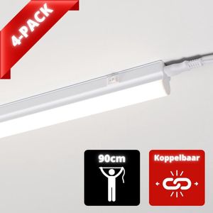 Proventa LED Keukenverlichting 90 cm - Met schakelaar & Stekker & koppelstuk - 4 x