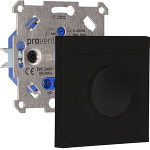 Proventa Premium LED Dimmer - Universeel en compleet - Geschikt voor alle dimbare lampen - Zwart