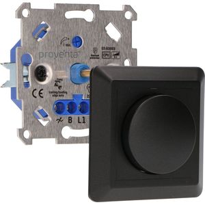 Professional Complete Dimmer voor alle dimbare (LED) lampen - Fase afsnijding aansnijding - Zwart