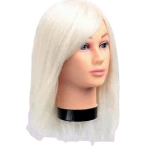 Bergmann - Oefenhoofd Teeny Natura - 30cm - Echt Haar - White