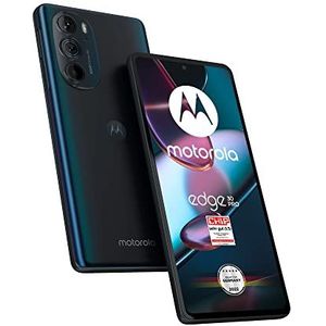 Motorola edge30 pro smartphone (6,7 inch FHD+-display, 50 MP camera, 12/256 GB, 4800 mAh, Android 12), Cosmos Blue, incl. beschermhoes + auto-adapter [exclusief bij Amazon]