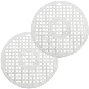 Siliconen Afdruipmat Gootsteen 2 Stuks - Antislip Organizer Voor Sponzen, Zeep En Servies, Zwart 23x9 Cm