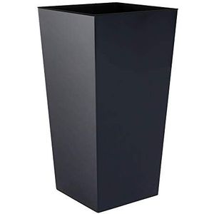 Prosper Plast bloempot met binnenpot, 50 cm hoog, kunststof, antislip, Urbi-serie, maat XL, antraciet, 7 kleuren