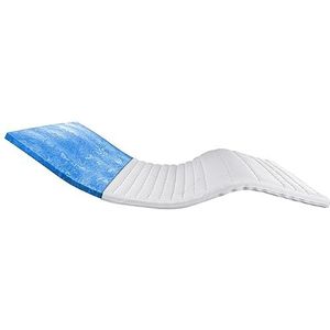 AM Qualitätsmatratzen - Premium Gelschuim Topper 90x200cm (SG50) - Hoogte 6 cm - Memory foam mattress topper 90 x 200 - TENCEL Lyocell tijk - Gel Matrastopper voor matras en boxspringbed