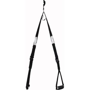 Taurus Slingtrainer - Suspension trainer – Verstelbaar tussen 100cm en 200cm – Lichaamsgewicht trainer – Pull up – Push up – Sling – optrekken