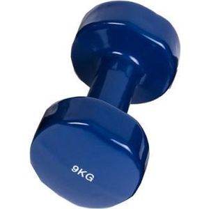 Taurus Vinyl Halter - 9kg – Donkergrijs – per stuk – dumbbell –  dumbell - halter – earobics – earobic – pumptraining