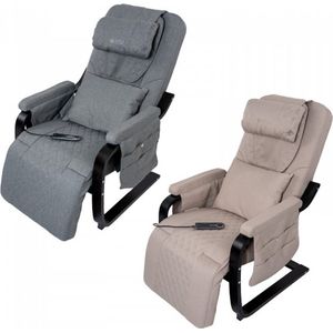 Taurus - Wellness - Massagestoel - Grijs - Houten Frame